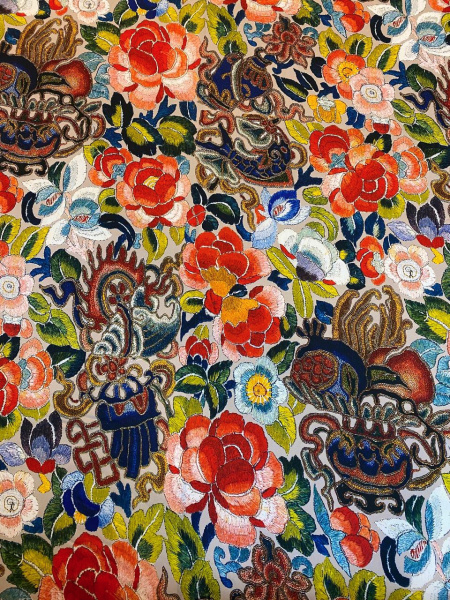 Шелк искусственный ЯРКИЕ ЭМОЦИИ красный