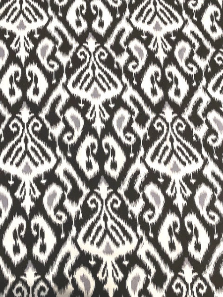 Штапель ИКАТ черный