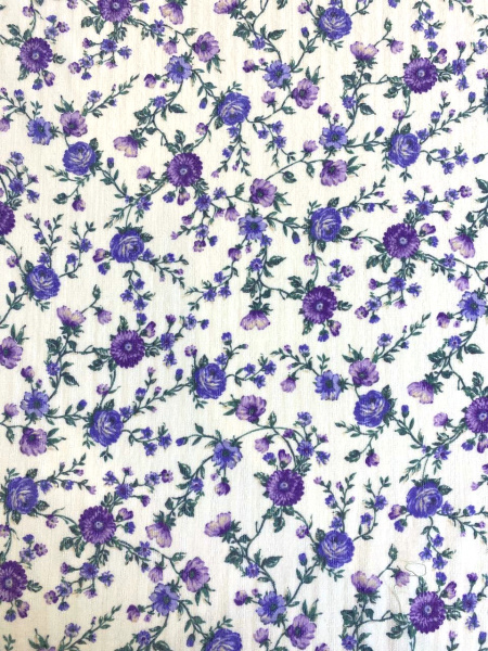 Вискоза ЦВЕТЫ ПРОВАНСА сирень