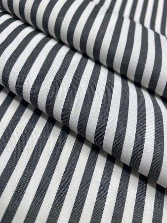 НОВИНКА! Ткань сорочечная ПОЛОСКА антрацит