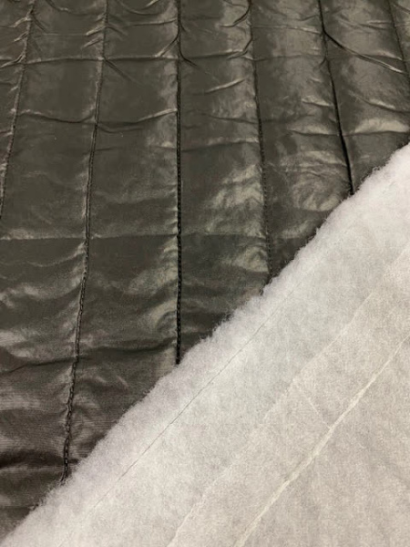 Стежка курточная "Полосы" черная