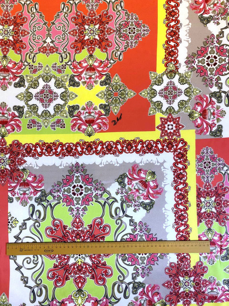 Шелк натуральный ЯРКИЙ ПЭЧВОРК