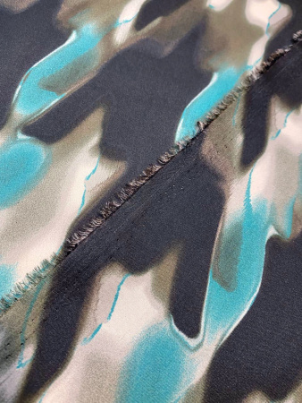 Шелк искусственный ЛАПКА КРУПНАЯ бирюза