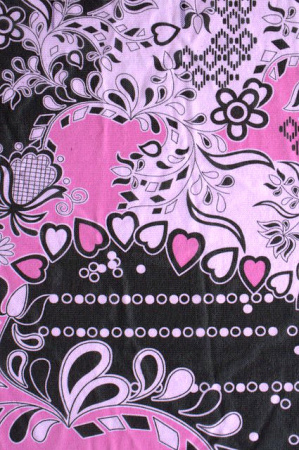 Сетка-компаньон СЕРДЕЧКИ фуксия трикотаж