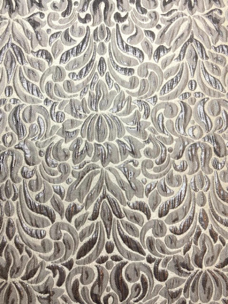 Жаккард УЗОР С ВЕНЗЕЛЯМИ стальной  Жаккард УЗОР С ВЕНЗЕЛЯМИ стальной ткань