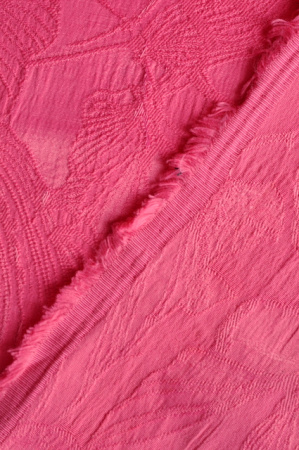 Жаккард плательно - костюмный Цветы цвет яркий пион 5