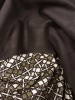 Трикотаж-жаккард Смальта темный и черная замша 8