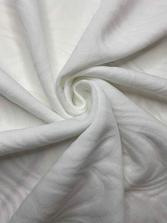 Жаккард трикотажный "Зимние узоры" молочный ткань