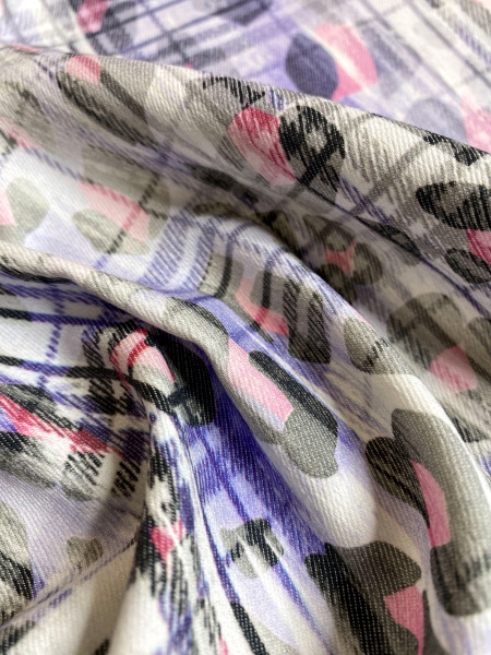 Джинс КЛЕТКА-ВАРЕНКА фиолетовый