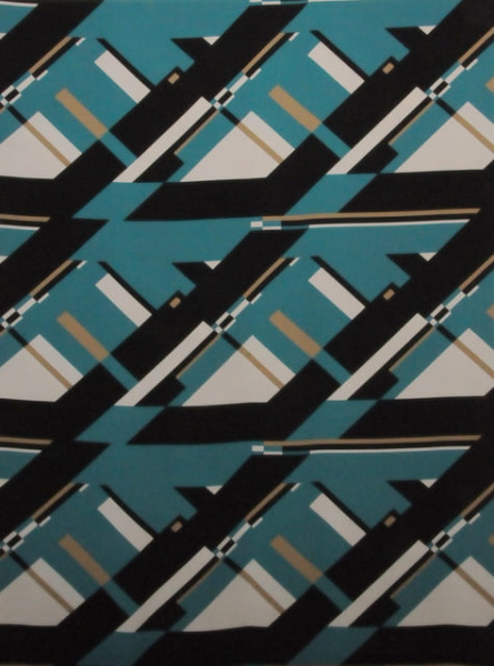 Креп плательно - костюмный Геометрический рисунок 2