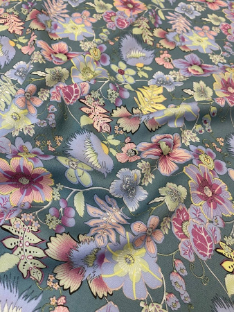 Вискоза ИЗЫСКАННЫЙ МИЛЬФЛЕР припыленная бирюза