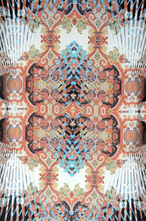 Шелк натуральный ЭТНО голубой