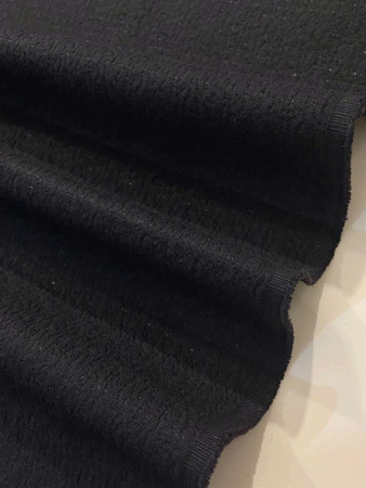 Креп С ЛЮРЕКСОМ черный