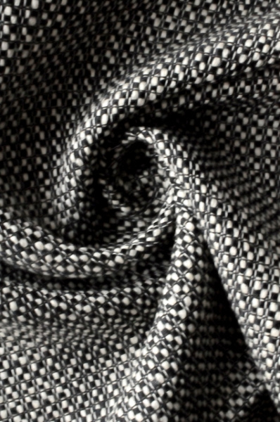 Ткань костюмная ШАНЕЛЬ черно-молочная 3