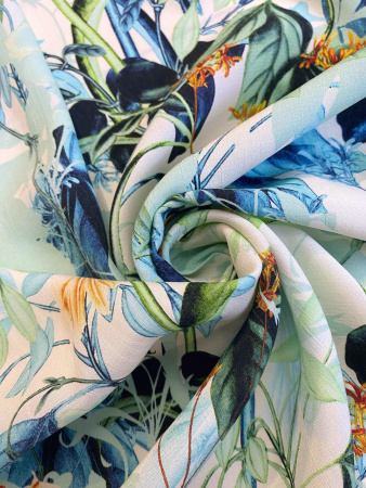 Вискоза ТРОПИКИ зеленые