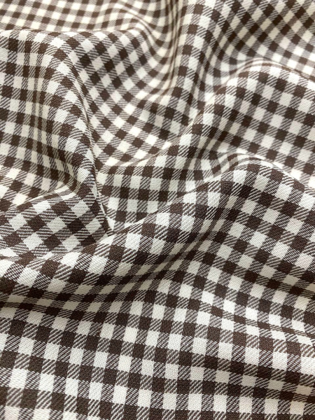 Шерсть костюмная КЛЕТОЧКА шоколадная ткани