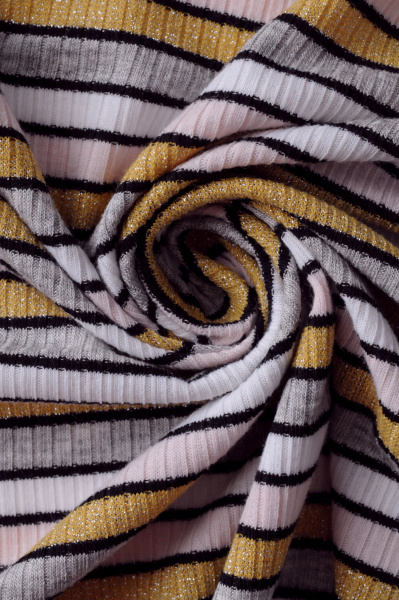 Трикотаж Полоска с люрексом 5