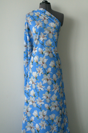 Креп стрейч Цветы весны 5