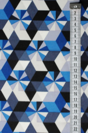 Креп плательно - блузочный Зимний калейдоскоп 2