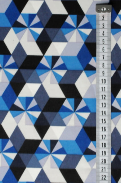 Креп плательно - блузочный Зимний калейдоскоп 2