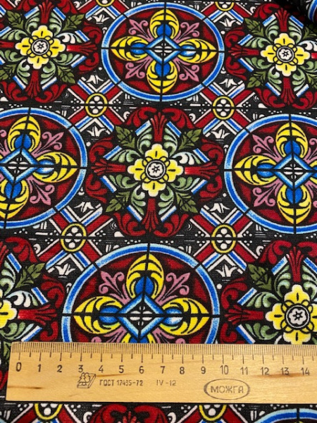 Трикотаж (милано) ВИНТАЖНЫЙ СТИЛЬ винный полотно