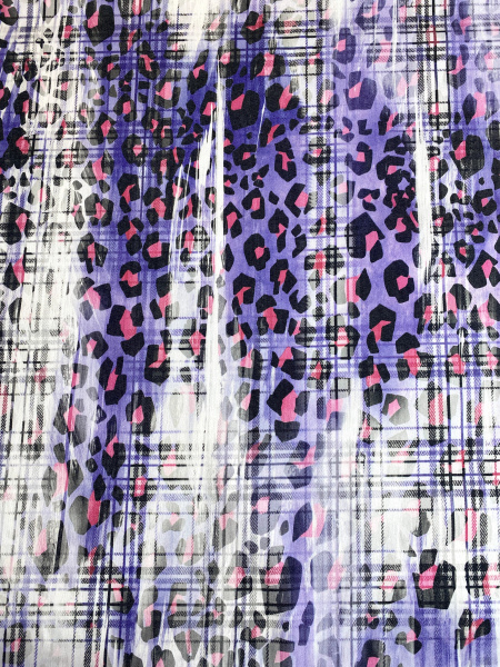 Джинс КЛЕТКА-ВАРЕНКА фиолетовый