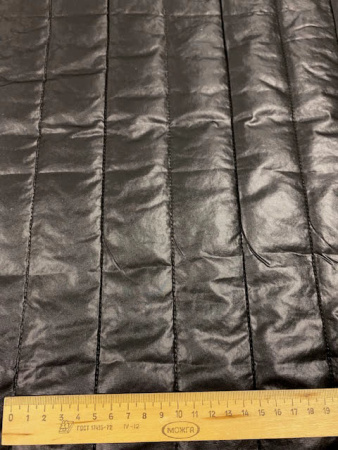 Стежка курточная "Полосы" черная