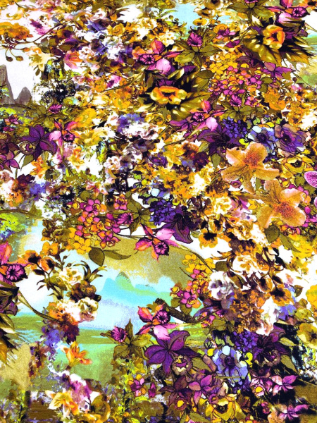 Трикотаж ЭДЕМ бирюзовый ткань