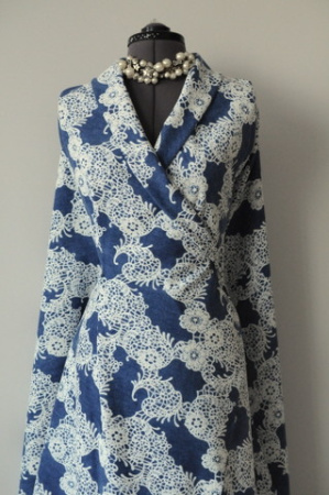 Трикотаж джерси Кружево на джинсе 8