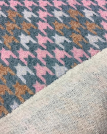 Ткань костюмно-пальтовая "Букле кирпично-розовое"