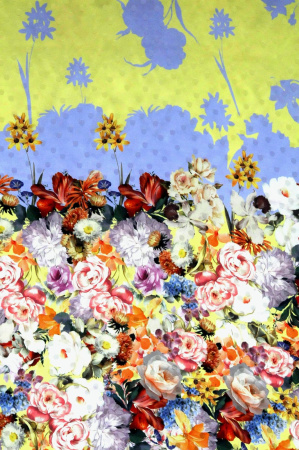 Шелк натуральный AMORE MIO желтый