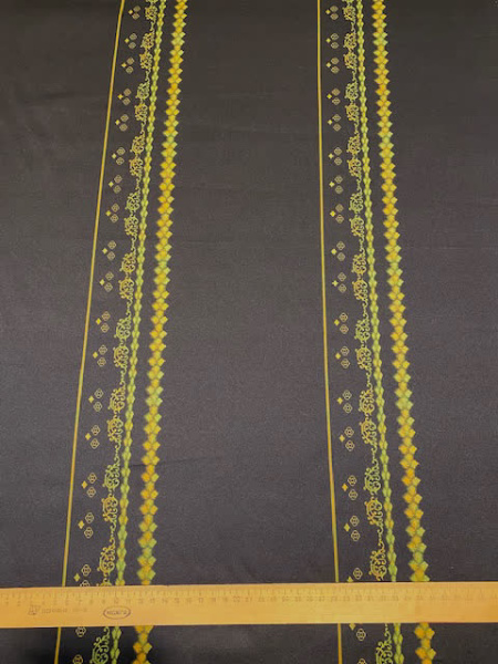 Креп ПОЛОСЫ С ОРНАМЕНТОМ