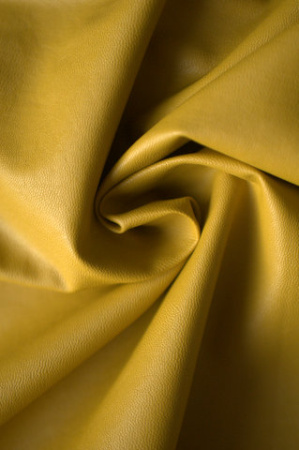 Искусственная КОЖА на тонкой вискозной основе Горчица 3