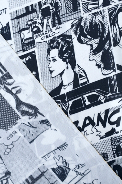 Шелк искусственный КОМИКСЫ