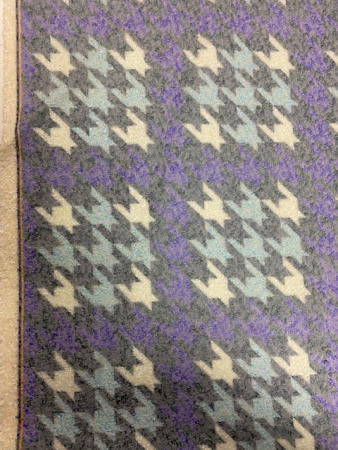 Ткань костюмно-пальтовая "Букле бирюзово-фиолетовое"