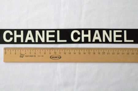 Тесьма репсовая Логотип Canel 1