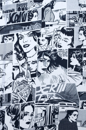 Шелк искусственный КОМИКСЫ