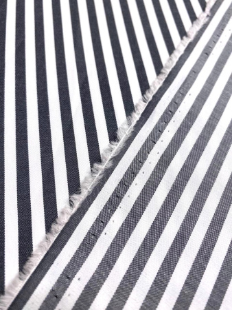 НОВИНКА! Ткань сорочечная ПОЛОСКА антрацит