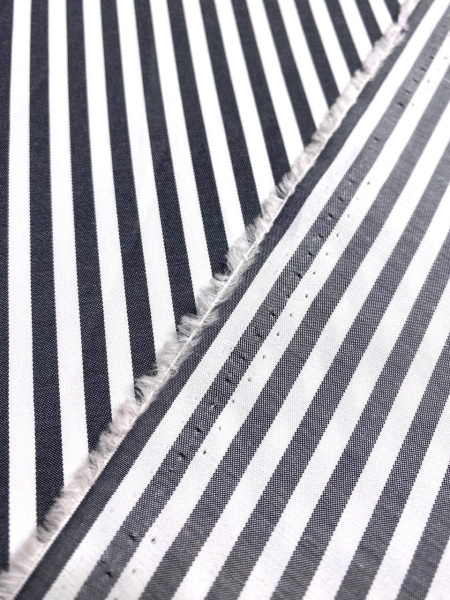 НОВИНКА! Ткань сорочечная ПОЛОСКА антрацит