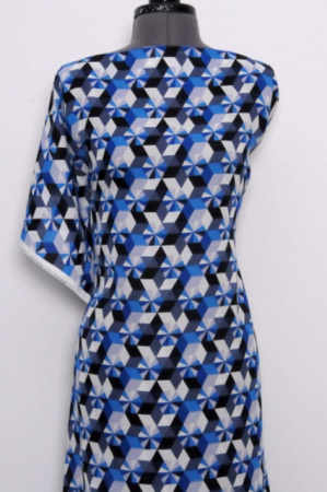 Креп плательно - блузочный Зимний калейдоскоп 6