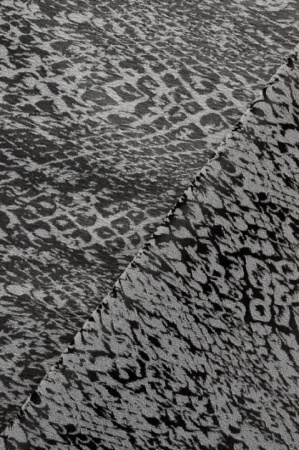 Жаккард именной РЕПТИЛИЯ стальной