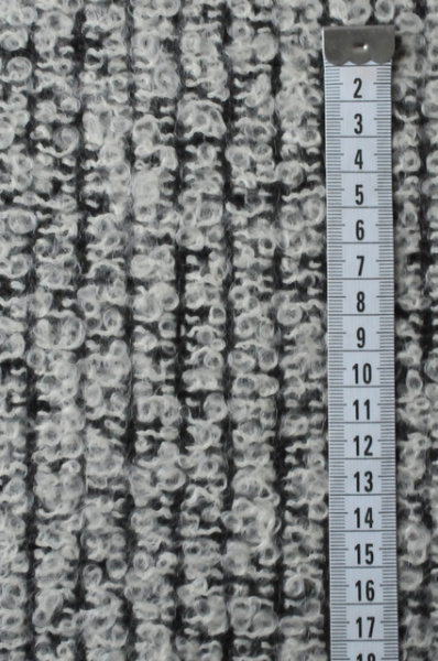 Ткань костюмная ШАНЕЛЬ ПУШИСТАЯ серая 3