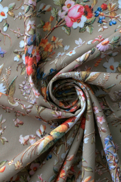 Креп стрейч Весенний мильфлер 3