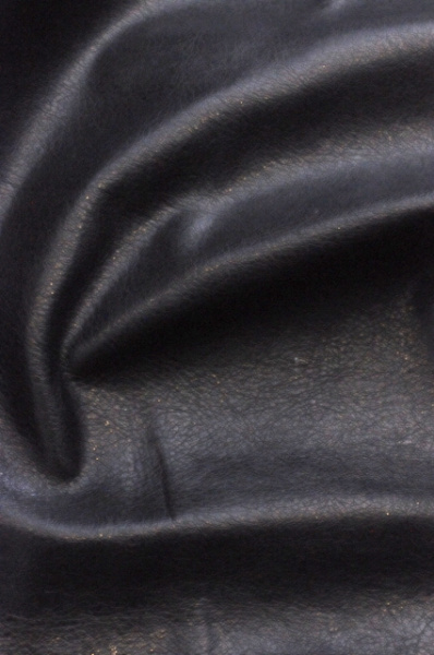 Искусственная КОЖА на тонкой трикотажной основе Чернильно-Черный 3