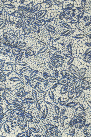 Жаккард "Летний" синий ткань