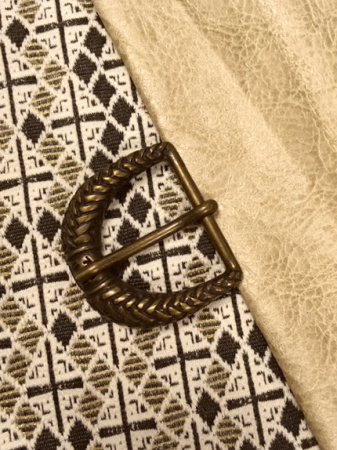 Трикотаж-жаккард Смальта светлый с пряжкой7