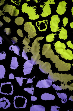 Трикотаж холодная вискоза Неоновый леопард 1