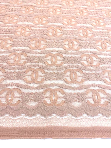 Кружевное полотно ЛОГО пудра Кружевное полотно ЛОГО пудра ткань