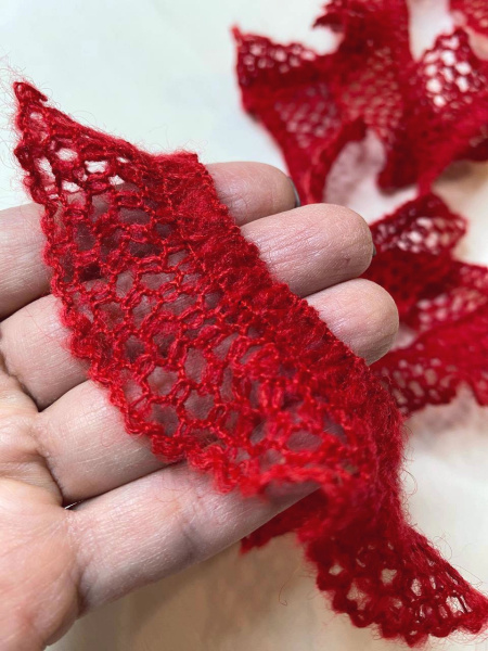 Кружево КУШ-0001 красный