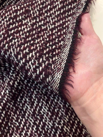 ткани Ткань костюмная ШАНЕЛЬ темно-бордовая